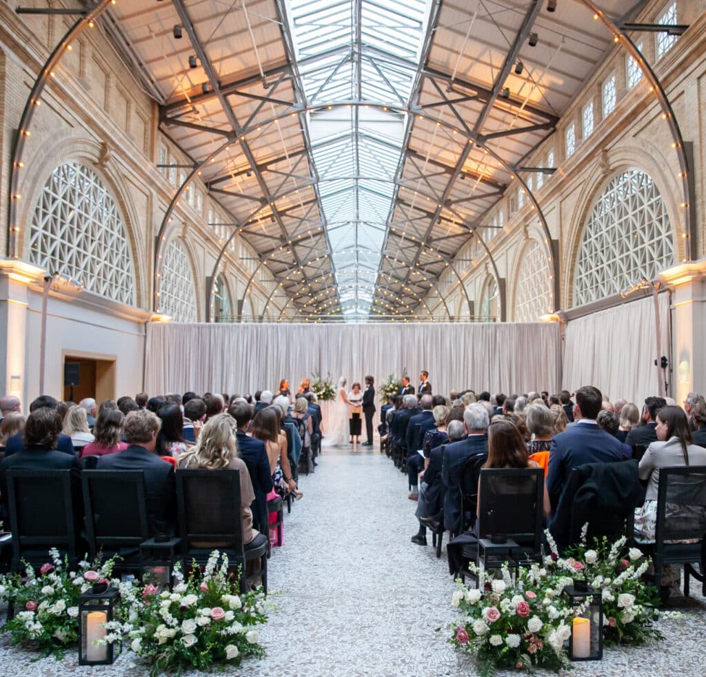 Grand Hall wedding ceremony in the Ferry Building.