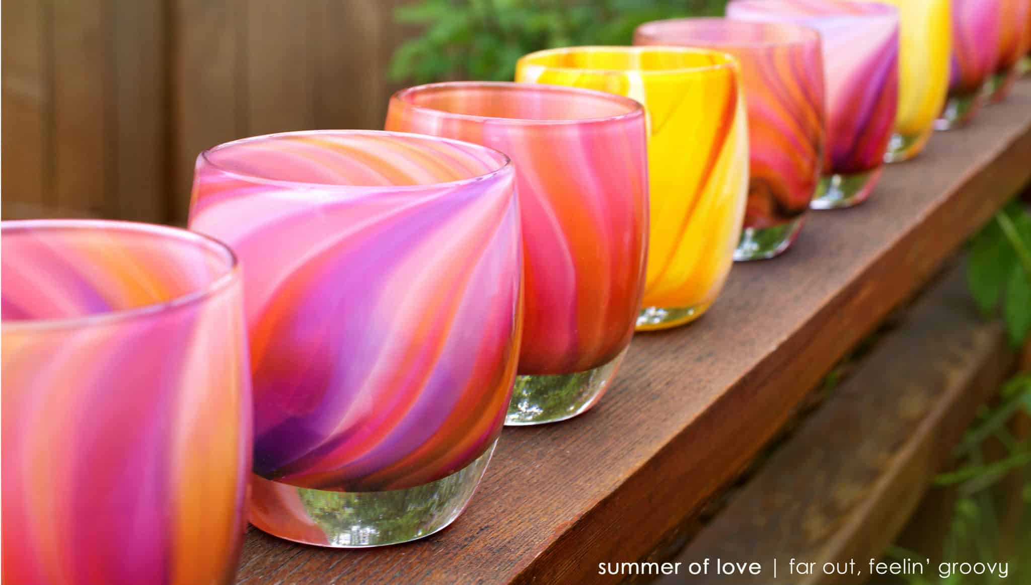 meet the glassybaby “summer of love” set Ferry Building Marketplace